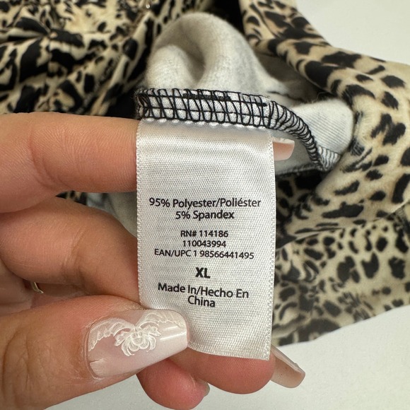 Juicy Couture Jacket Womens X Large Leopard Velour Zip Up Rhinestone Hoodie - Picture 5 of 8